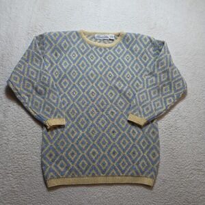 VTG Alexa Grace Sweater Winter Sparkle Shiny Womens Size Small Sparkly Knitted